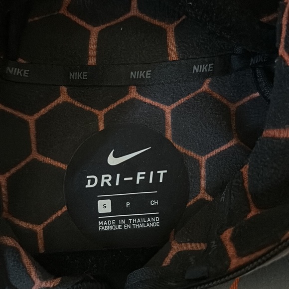 Men’s Nike Honeycomb Thermal Gray/Black/Orange Size Small - Picture 2 of 3